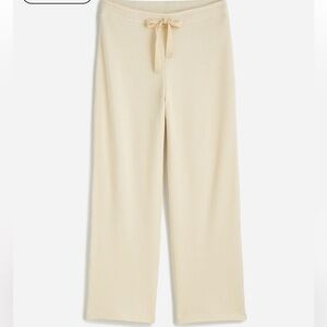 NWT Madewell Waffle-Knit Straight-Leg Sweatpants